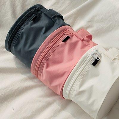 Quality Durable Pink Travel Undergarments Pouch / Underwear Travel Case Round Design for sale