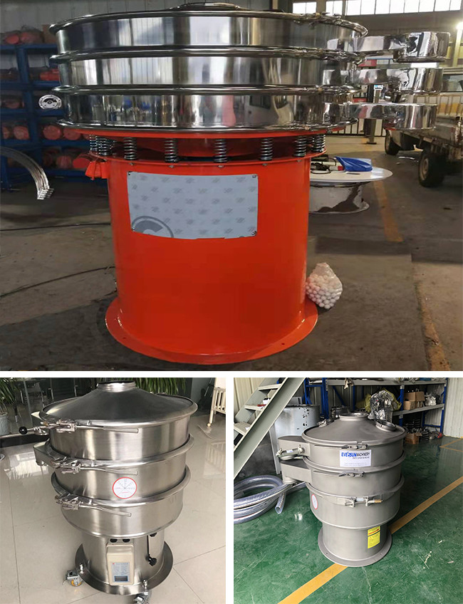 Copper Powder Exzs-1000 Ternary Rotary Vibrating Screen Fine Powder Sifter