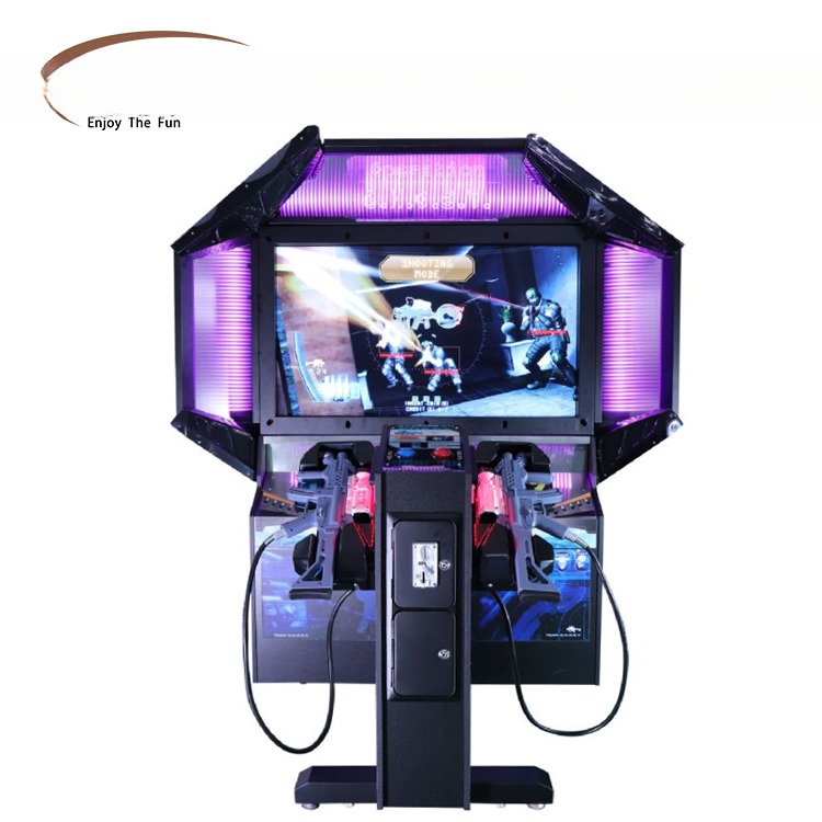 55LCD SWAT Shooting Gun Arcade Machine CE Certificate W150xD178xH213cm