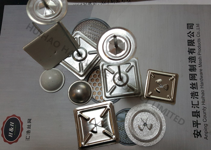 3mm Diameter Metal Insulation Stick Pins With Self Adhesive Base For Hvac System