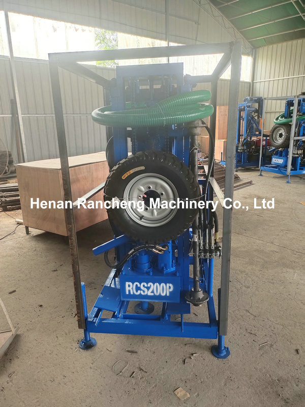 100mm - 450mm Dia Portable Water Drilling Machine 150m Depth With Two Wheels