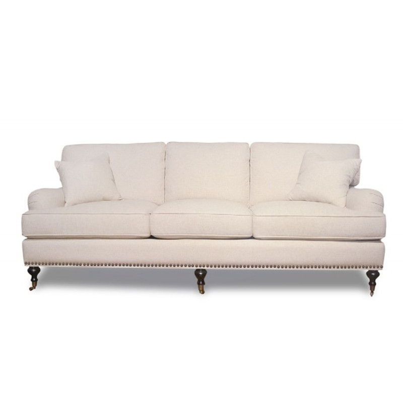 260gsm Upholstery Sofa Fabric , Home Textile Plain Woven Linen Fabric