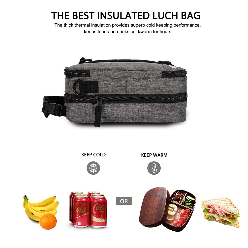 Expandable picnic tote bag With Adjustable Shoulder Strap