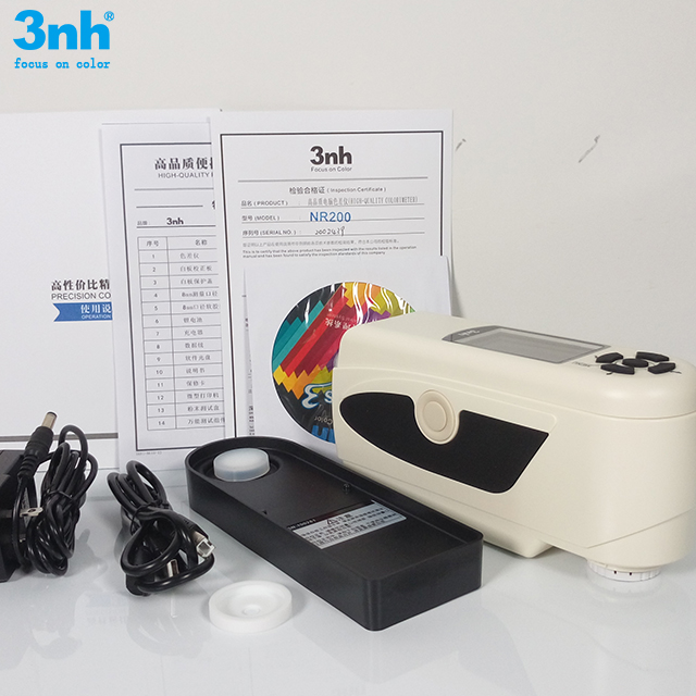 NR200 portable colorimeter for plastics with Color difference Formula E*ab L*ab E*C*H