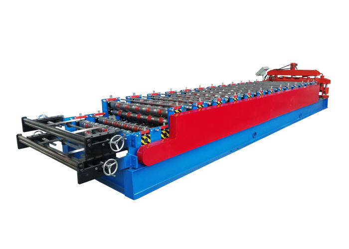 Color Steel Double Layer Roll Forming Machine Glazed Bamboo Type High Automation Degree