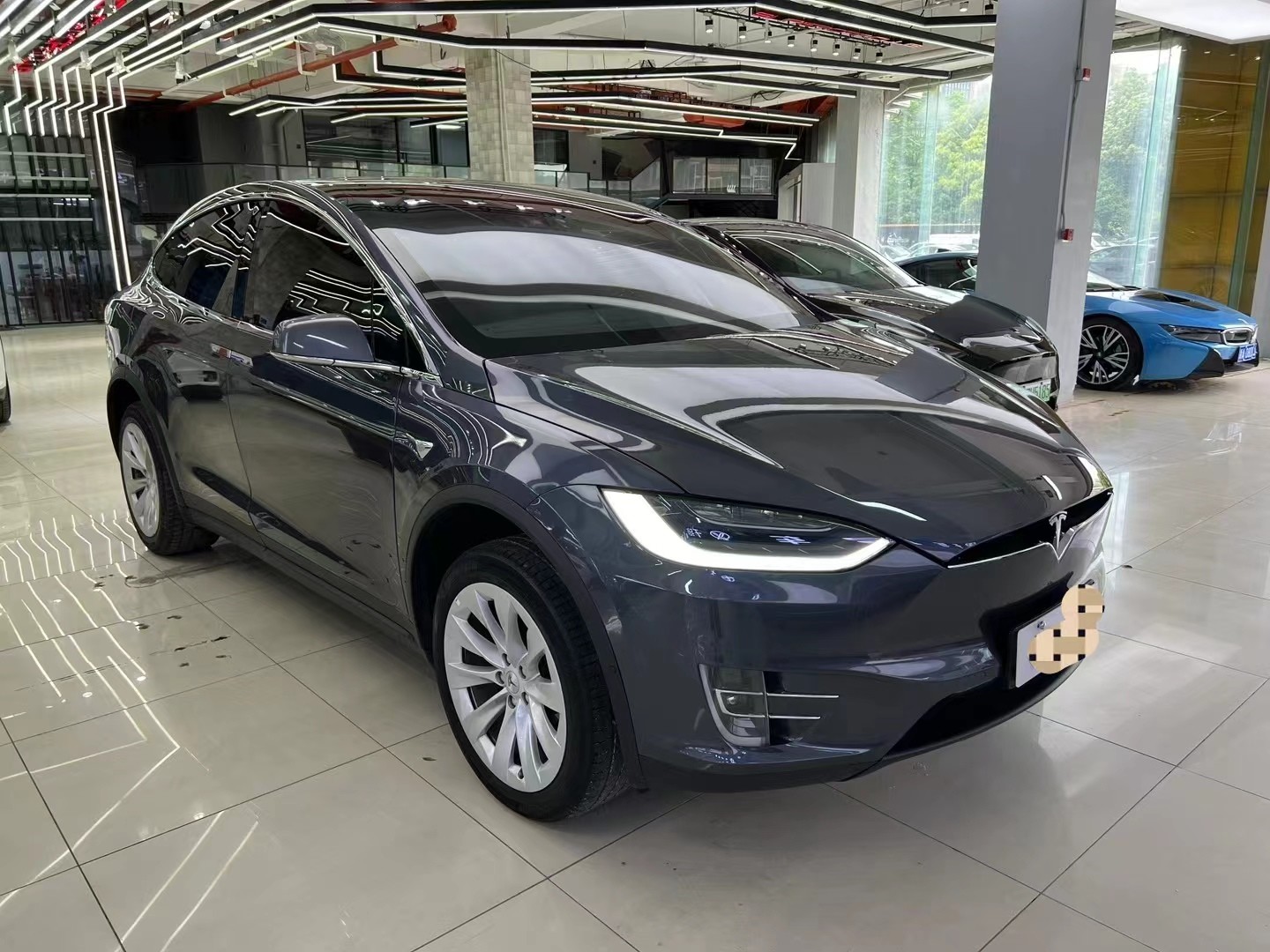 21 Silver Tesla Model X Dual Motors Ternary Lithium Battery Mileage 43000KM SUV