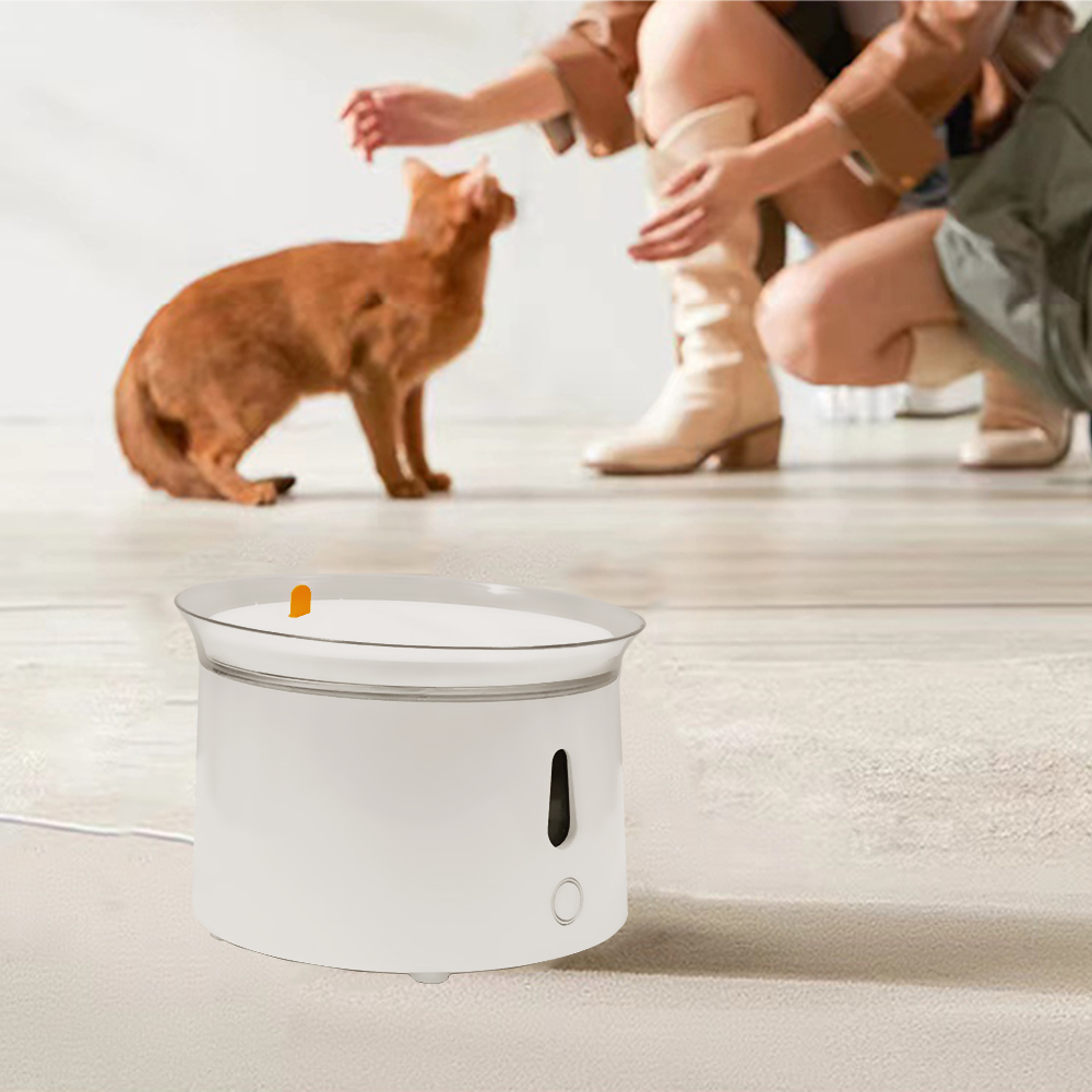 Automatic Pet Water Dispenser 2.4L for Cats and Dogs Mute Drinking Fountain Bowl