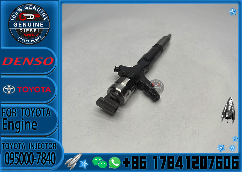 Hot Sale Common Rail Diesel Fuel Injector 23670-39305 095000-7840 For TOY0TA 1KD-FTV Engine