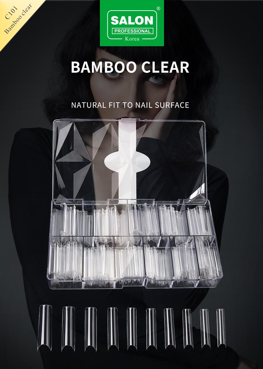 Long Sharp Shape Fake Nail Ultra-Thin Natural Clear Color Nail Tips