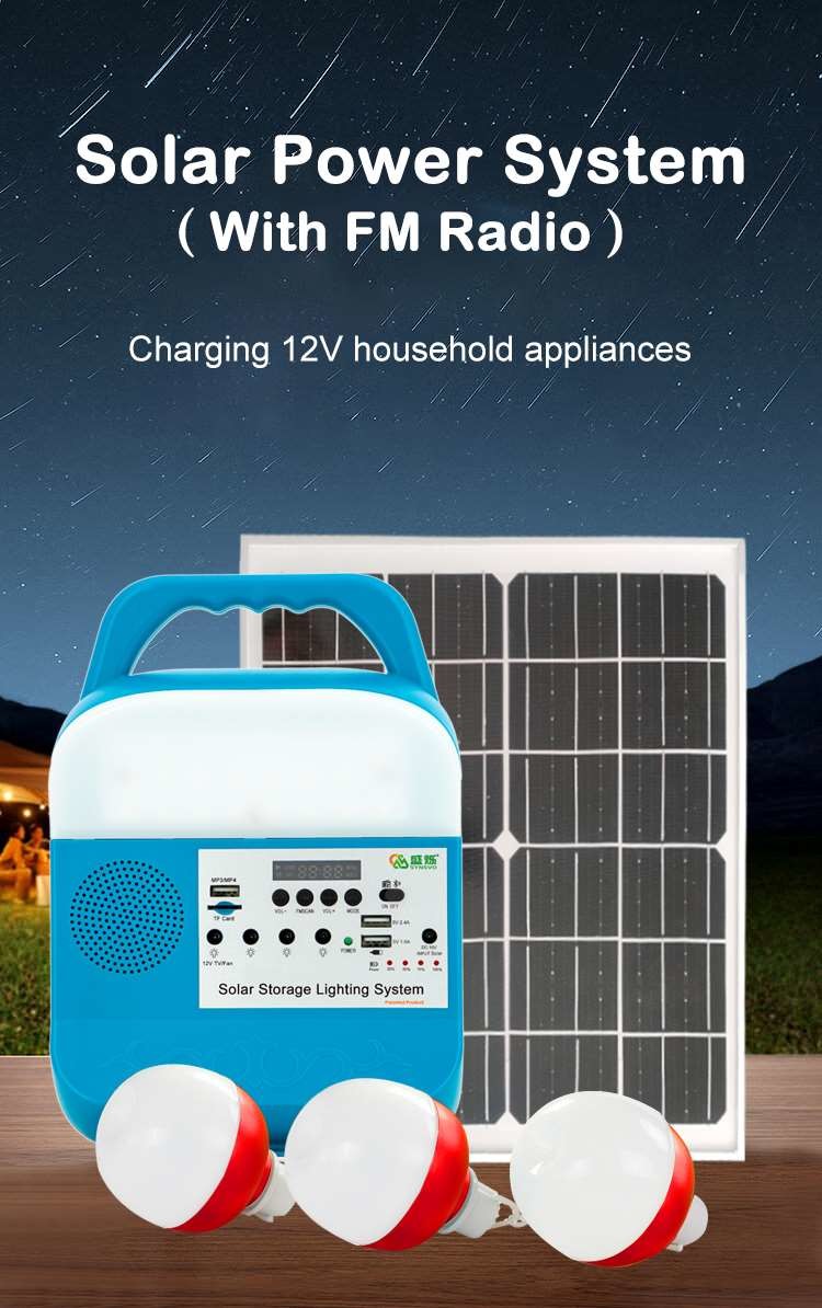 Household Camping Solar Led Emergency Light Rechargeable 12V For Strobe Light