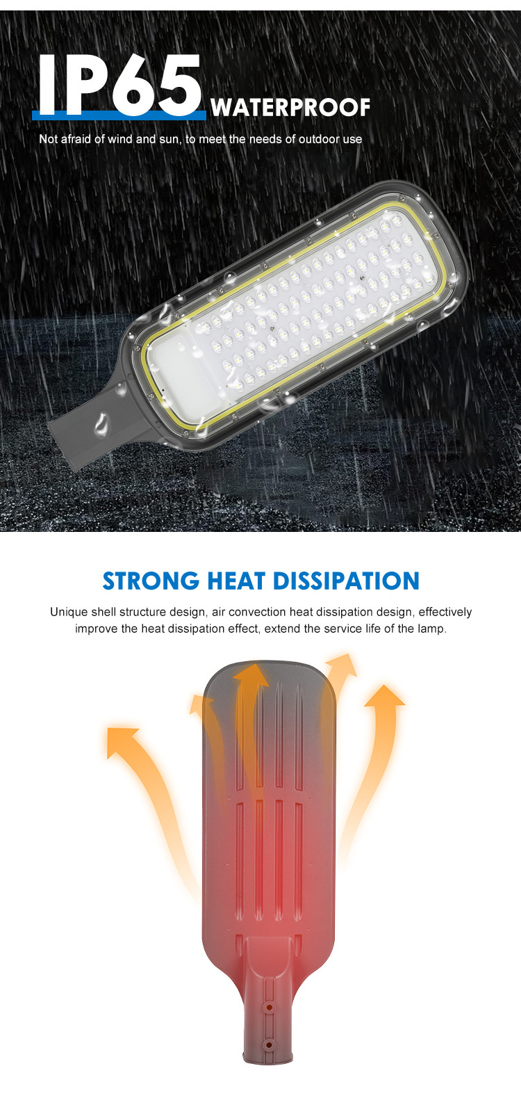 High-Brightness LED Street Light 50w/100w/150w/200w AC100-265V