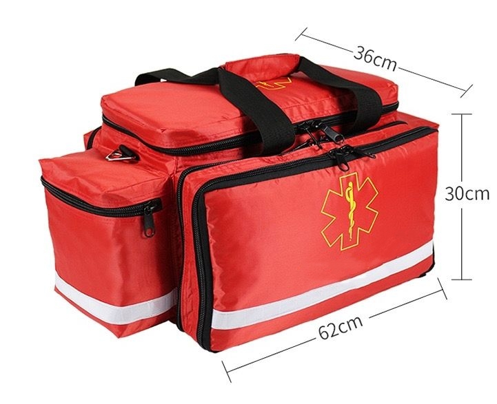 Ems Emergency Medical Airway Bag Red Nylon Ambulance First Aid Equipment Supplies