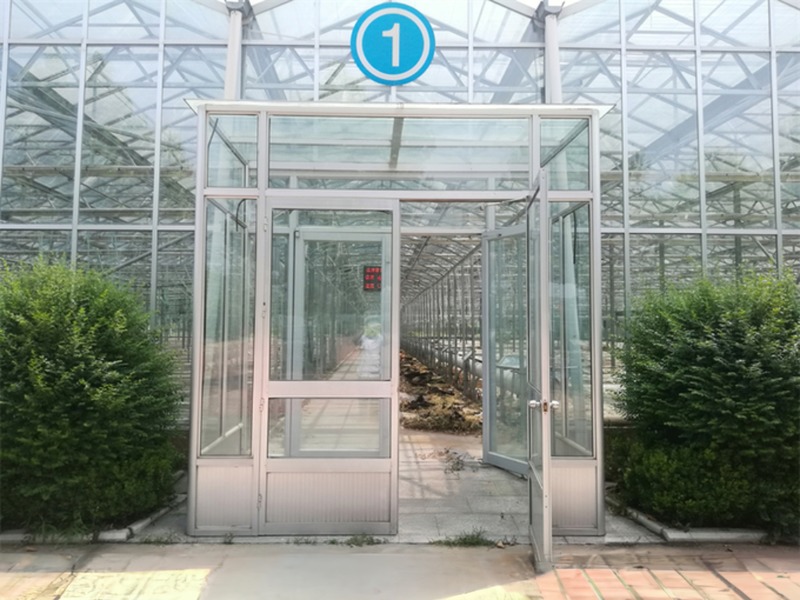 Large Agricultural Greenhouse with Galvanized Steel Frame and Optional Cooling System