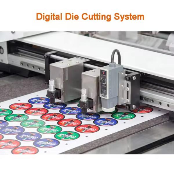 Media Width 100-330mm Automatic Laser Label Sticker Paper Roll Die Cutting Machine With High Precision Servo Motor