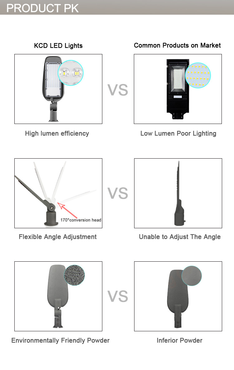 Aluminum IP65 Outdoor LED Street Lights Modular SMD Smart AC 120w 150w 500w
