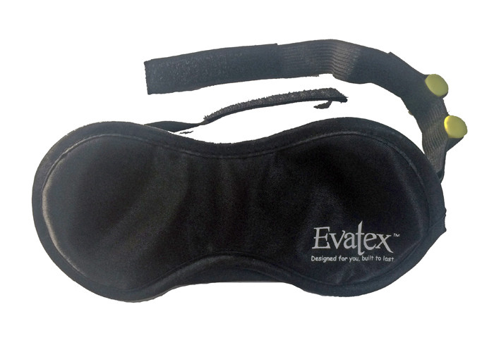 Tourist Black Color eye patch for sleeping With Pouch And Earplugs For Trip