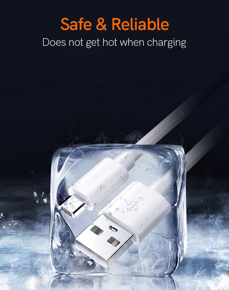 OD 3.5mm Micro USB Charging Cord Fast Charging Micro USB Cable 34g