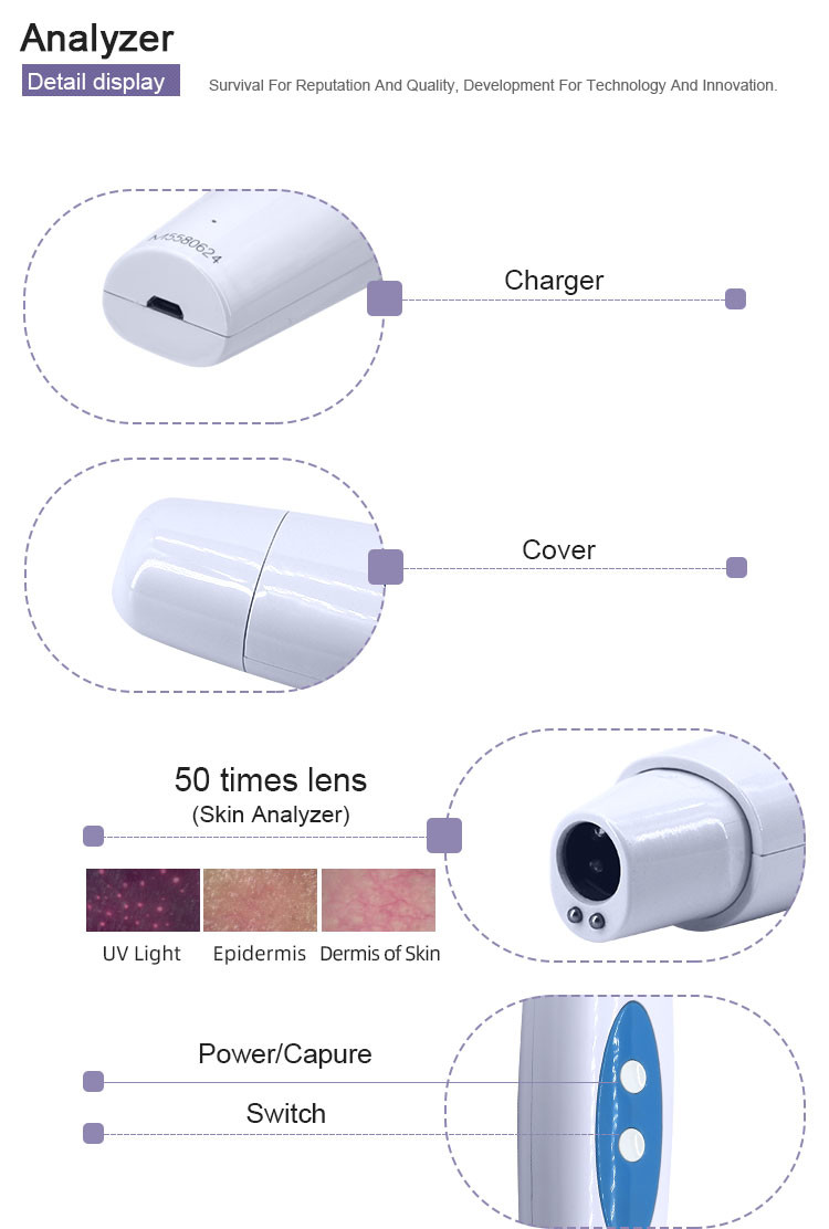 Beauty Portable Skin Analyzer Hair Analyzer Scanner Machine