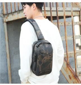 Buy cheap Wholesale Waterproof Anti Theft Usb Men Chest Bags Cross Body Bags For Men Luxury Smell Proof Crossbody Bag product
