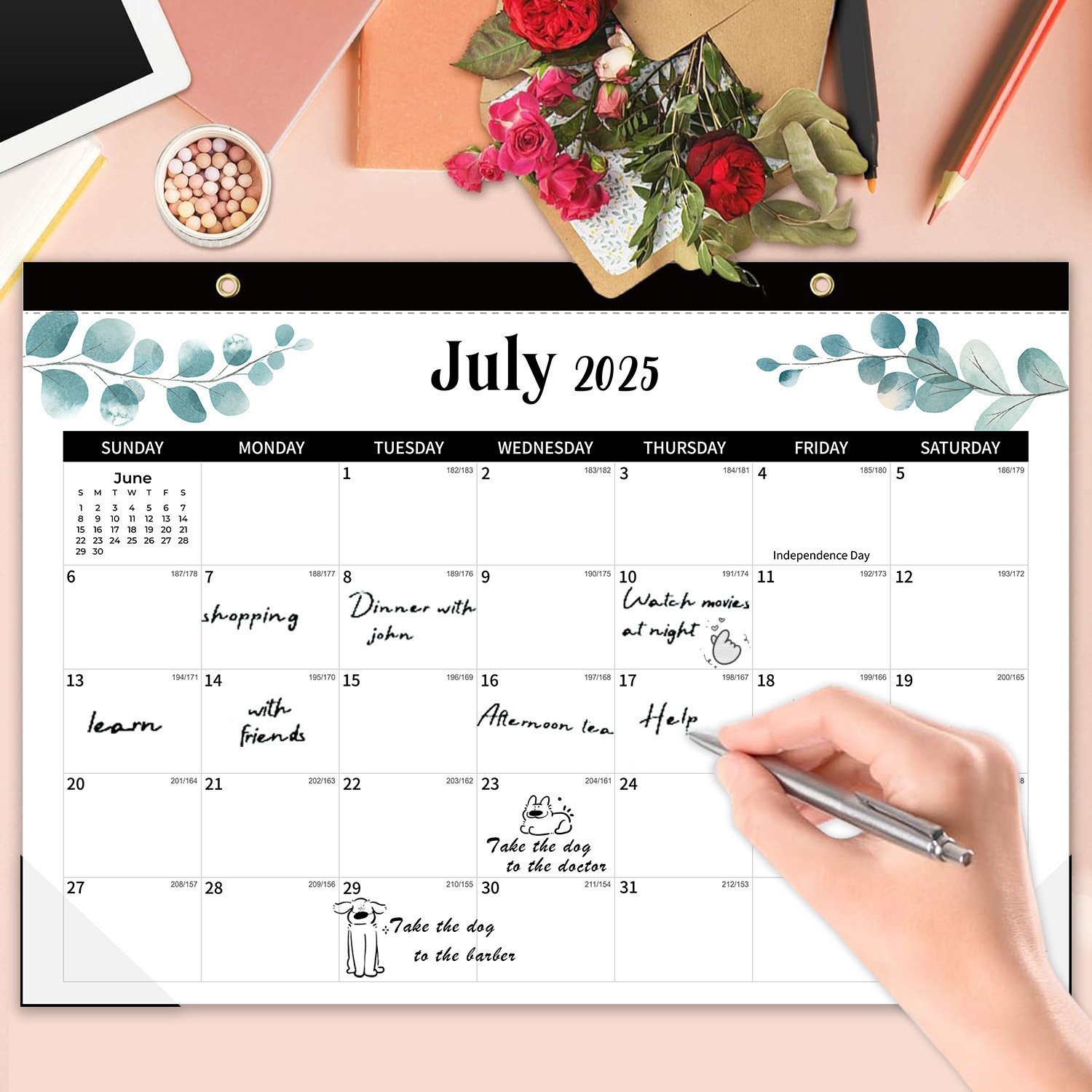 1 Calendar of Business Branded Custom Desk Calendars for End Month December