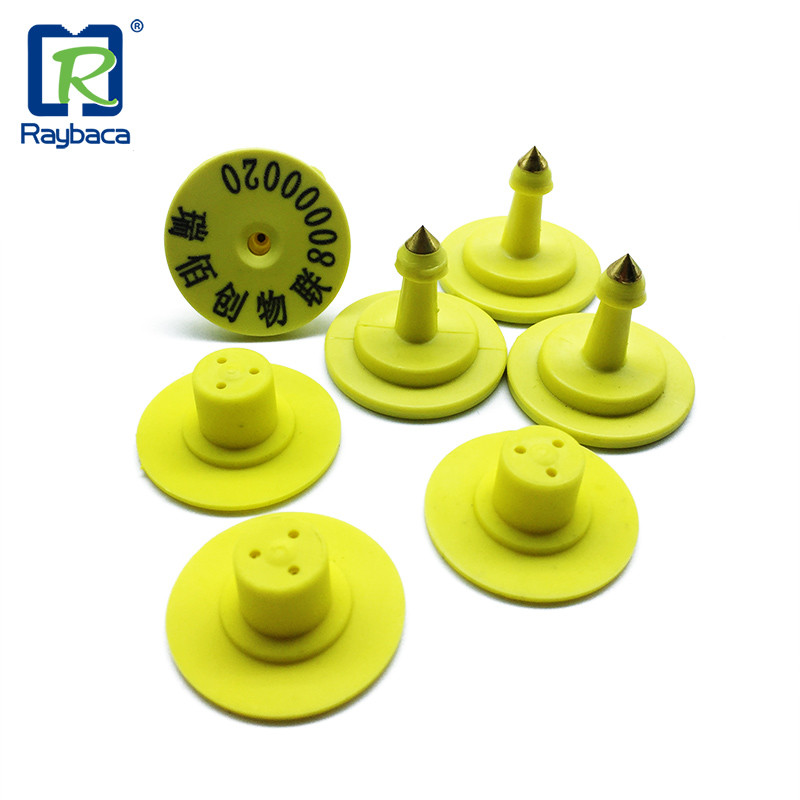 TPU Dia30mm Pig Identification Tags Laser Printed Number Logo