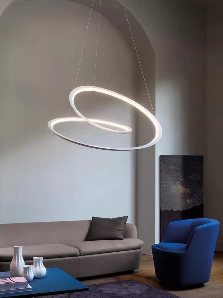 Metal Aluminum Interior Decoration Chandelier Lighting Fixtures large led pendant lights
