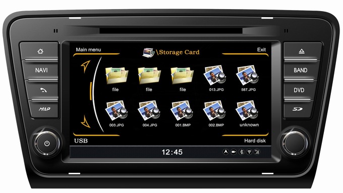 Ouchuangbo car DVD player For Skoda Octavia 2013 with GPS Bluetooth kit touch screen autoradio OCB-279