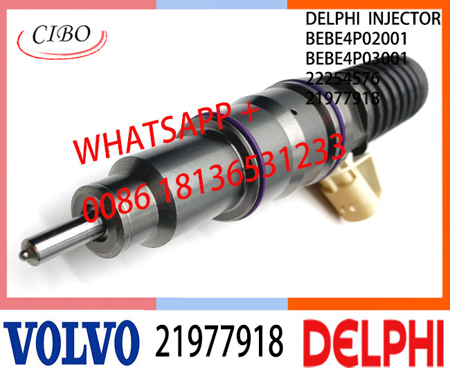 Fuel engine Diesel Injector 21977918 BEBE4P02001 BEBE4P03001 22254576 E3.27 for VOL MD13 EURO 6