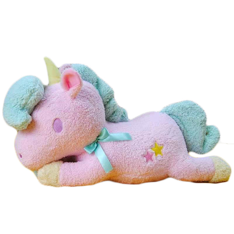 25cm Gemini Unicorn Soft Toy Cotton Girl Cute Horse Stuffed Animals Sleeping Pillow