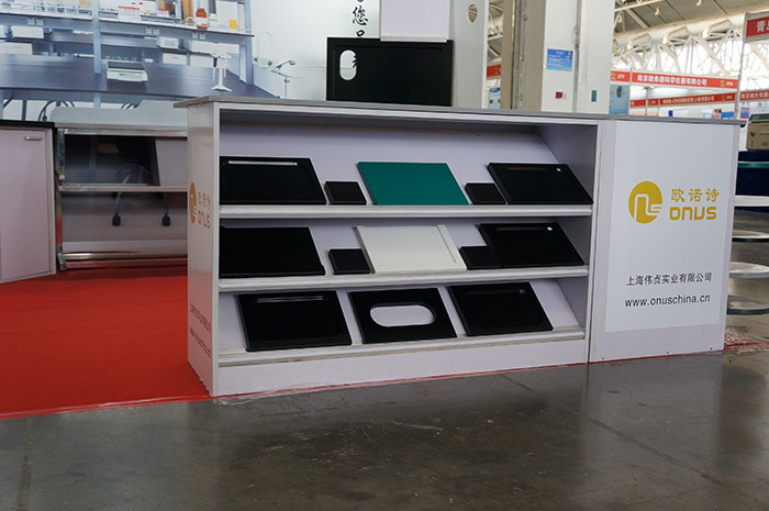 Epoxy resin cup counter top sinks 260*140*220mm for laboratory furniture