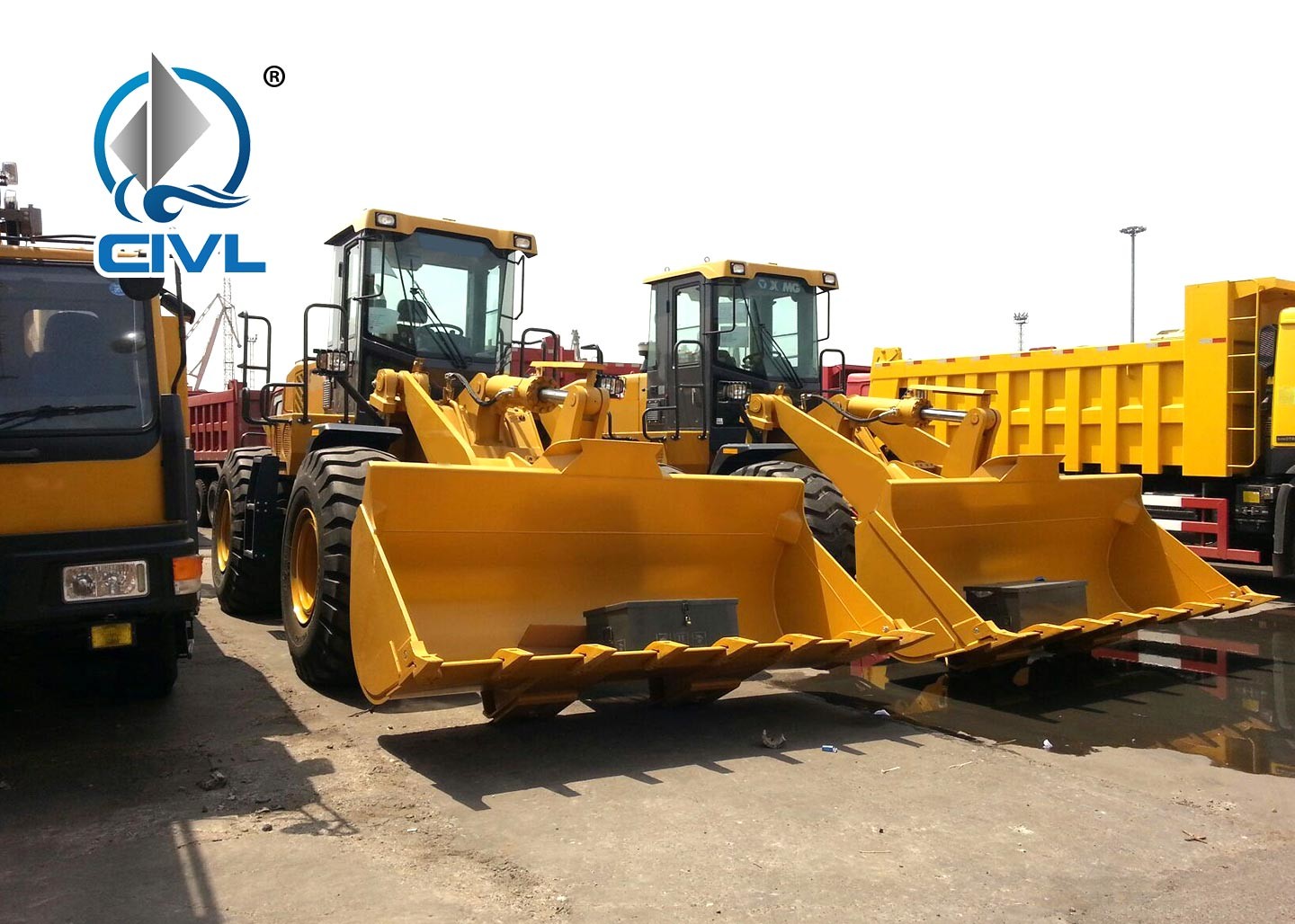 XCMG Front End 5 Ton Compact Wheel Loader With Cummins Engine EuroIII ZL50GN