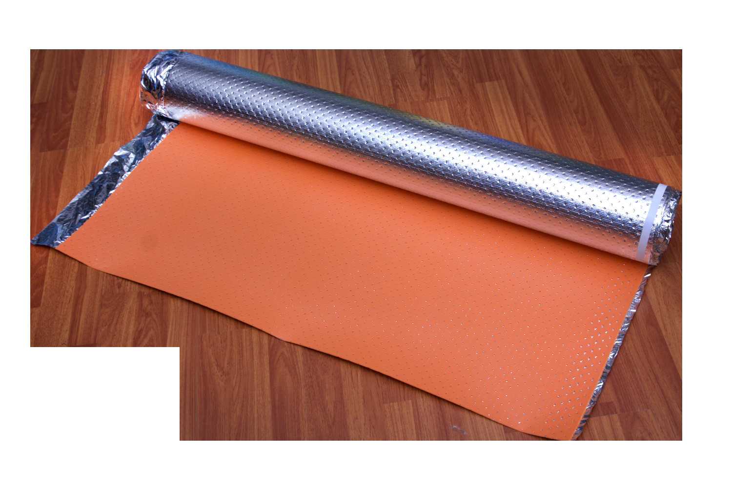 Orange 3mm Acoustic IXPE Foam Underlay NON VOC Reduce 200sqft