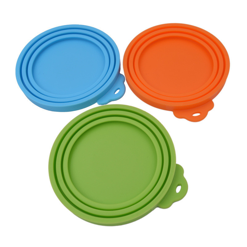 BPA FreeFood Can Lids Silicone Pet Food Can Covers For Dog Cat Food, One Can Cap Fit Most Standard Size Dog Cat Food Can