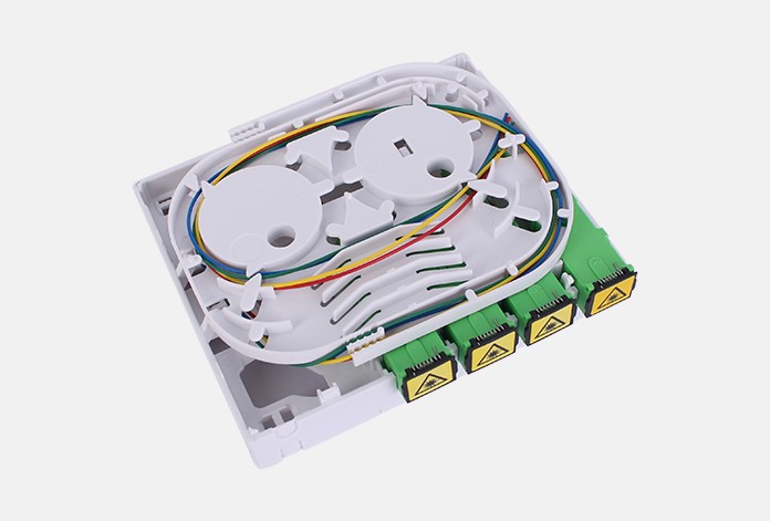 700 1 4 Core ABS Fiber Optic Termination Box White For Residential And Commercial Applications