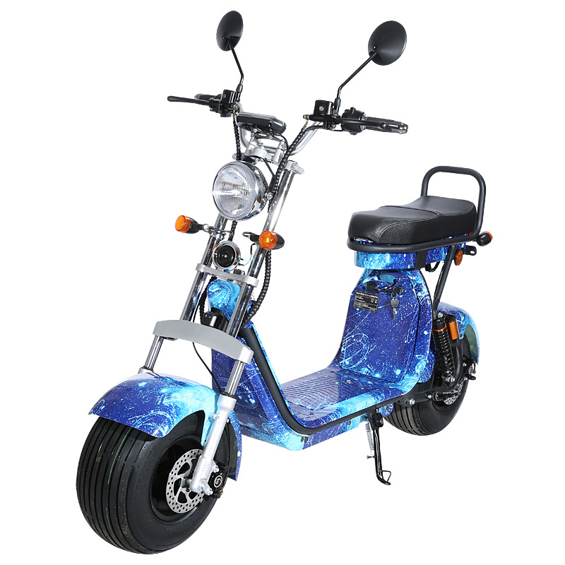 Two Seat Golf Citycoco Electric Scooter 1500w 60v 12ah 200kg Load