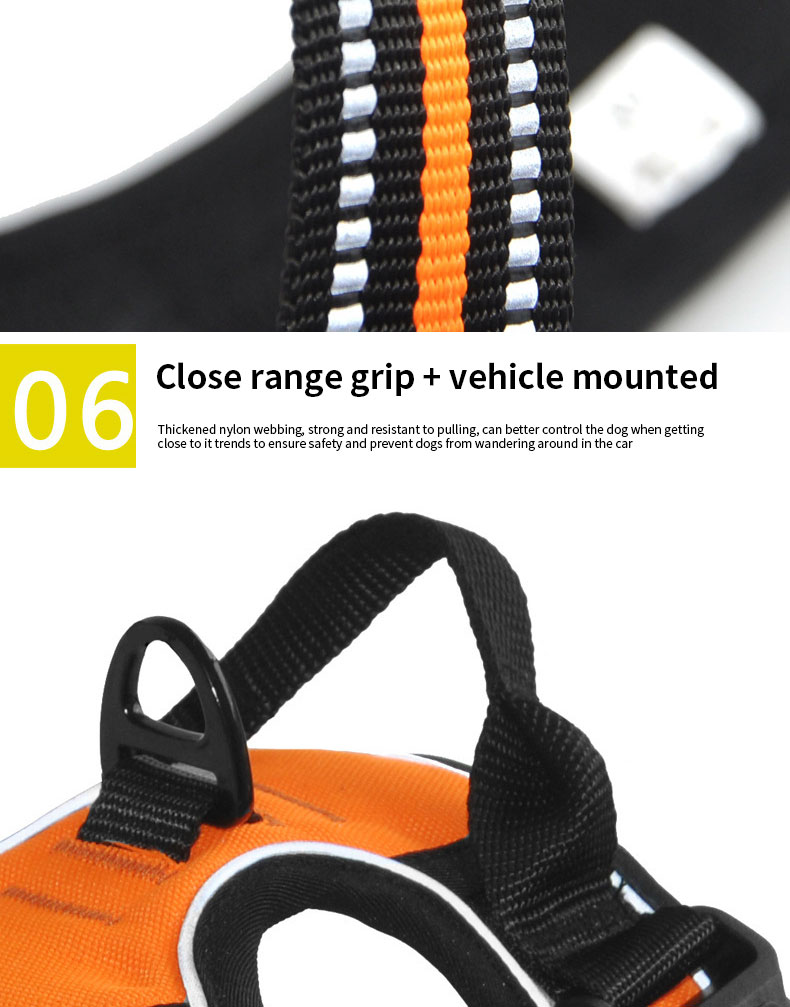 Neoprene Reflective Dog Harness Set No Pull Collar And Leash Custom Hi Vis Dog Harness