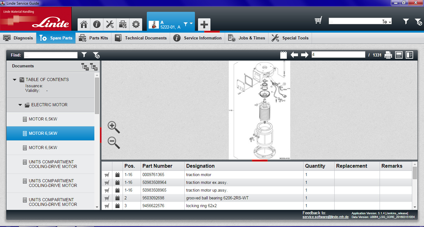 LINDE forklifts diagnostic tool Service Guide forklift software Linde Service Guide v5.1.4 is the replacement for older