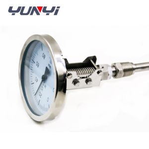Industrial Thread Mechanical Temperature Gauge WSS Bimetallic Thermometer