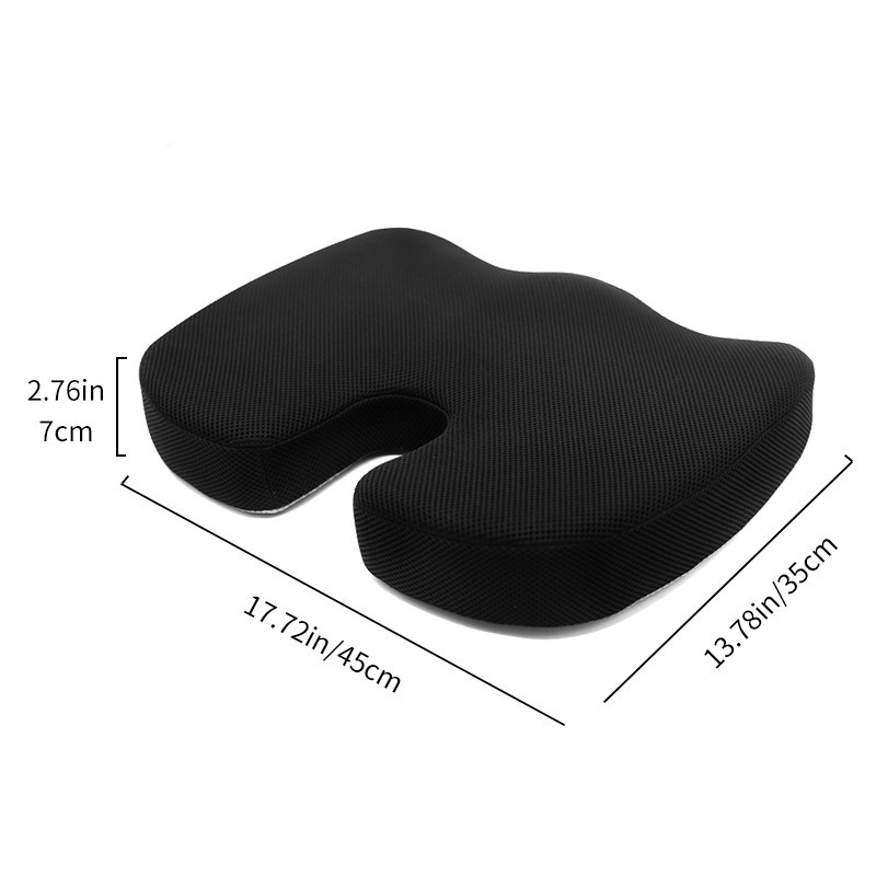 Portable Chair Cushion For Back Pain 45×35×7cm Size Overheat Protection