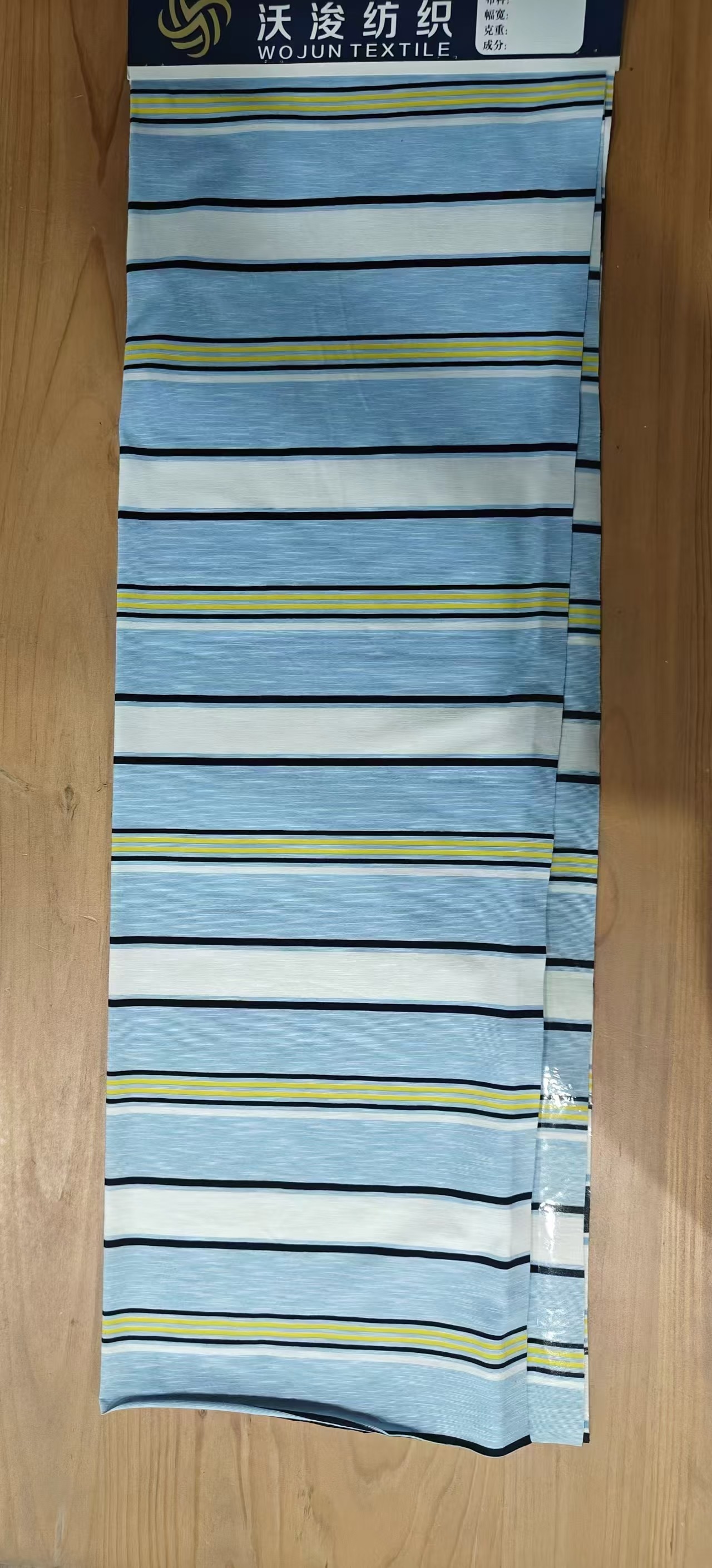 Easy To Care And Comfortable Durble Breathable Striped Material Fabric Low Shrinkage