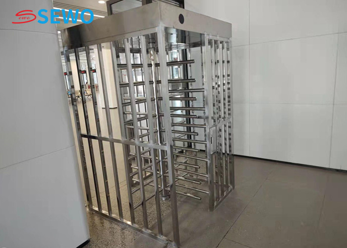 Semi-automatic Turnstile Gate Full Height Optical Turnstiles for Gym and Construction Site