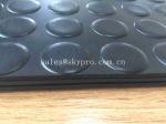 3mm Thickness Rubber Dot Custom Floor Mats With Black Round Stud Rubber Coin
