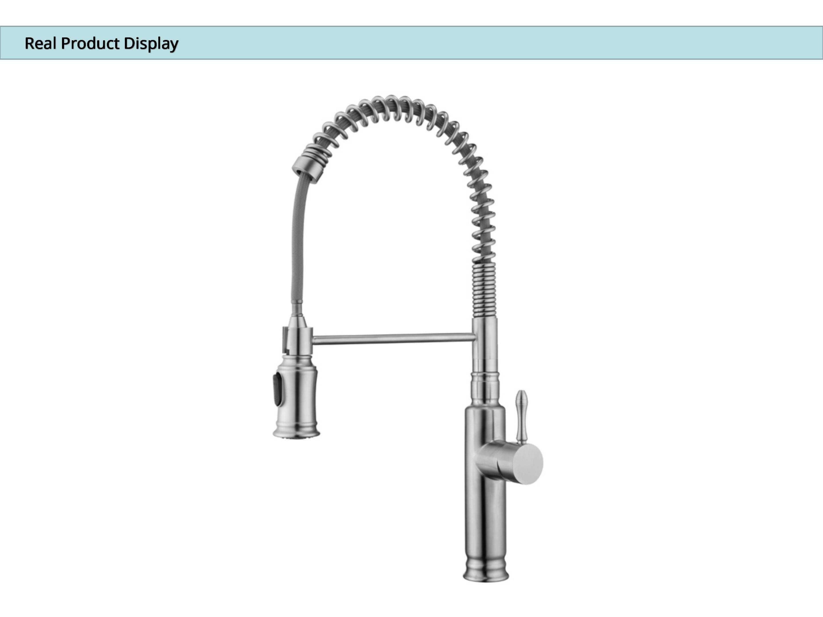 Smart Kitchen Spray Taps 18/10 Stainless Steel Kitchen Sink Faucets With Motion Sensor