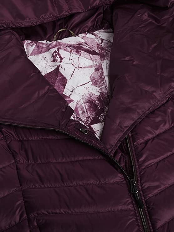 100% Polyester Oxblood Red Full Zip Hoodie Lightweight Hooded Jacket