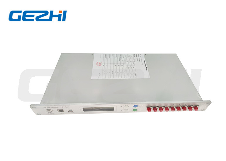 Single Mode And Multimode 19" 1U Rackmount Multimode 1x8 Optical Switch Module