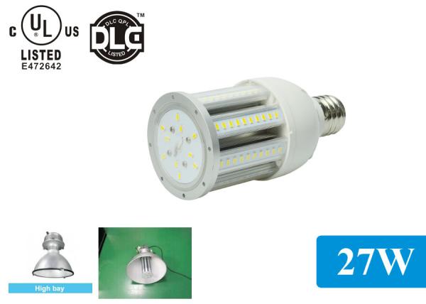 Water Resistance E27 High Bay LED Bulb , Metal Halide 27W LED Corn Bulbs