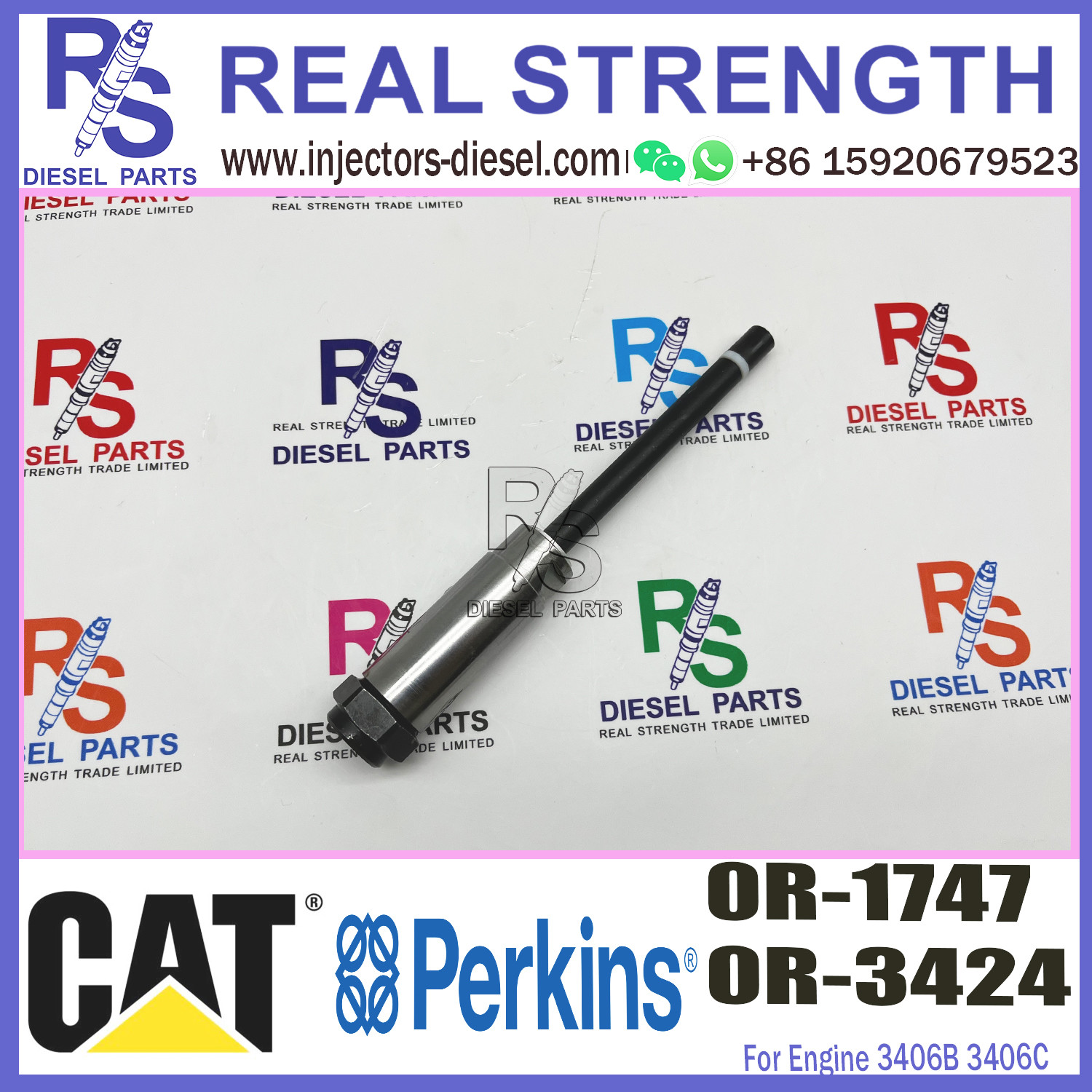 3406B 3406C 3408B 3408C Diesel Engine Nozzle 0R-1747 0R-3424 0R3424 Original Size