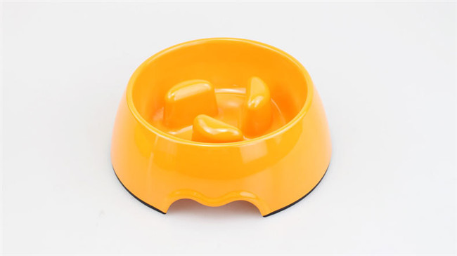 Plastic 190g Small Pet Feeder Bowl Pantone Cat Slow Feeder