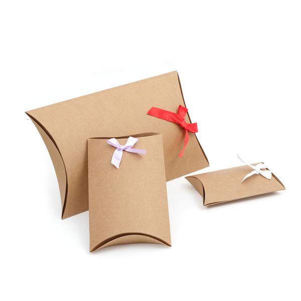 Quality Creative underwear packaging paper pillow gift box with bow tie for sale