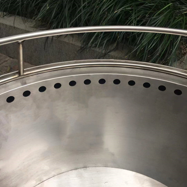 Smokeless Stainless Steel Camping BBQ Fire Pit 19.5 Inch Portable